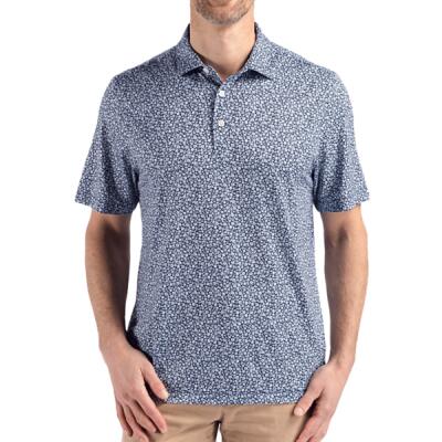 Cutter & Buck Pike Eco Flora Print Recycled Mens Big & Tall Polo Thumbnail